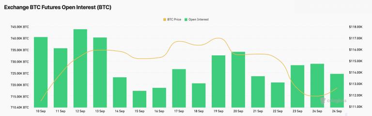 Bitcoin price should hold above $112k as futures remain steady while options rise